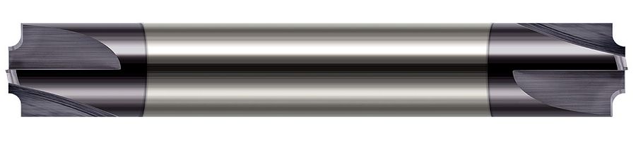 Picture of Harvey Tool 77800-C3 .100 R x .058 P FLRD CREM, DE 4 FL,AlTiN End Mill Standard Flute Standard Helix Carbide AlTiN Single End Ball NoseBall
